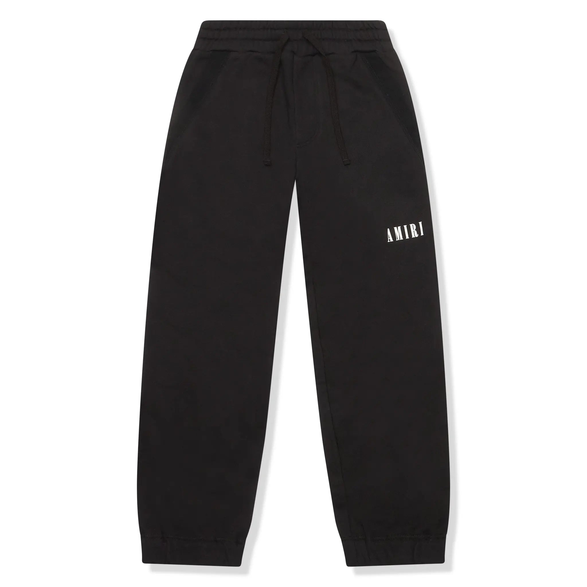 Front view of Amiri Kids 'Amiri' Black Sweatpants PS23KJL003-001